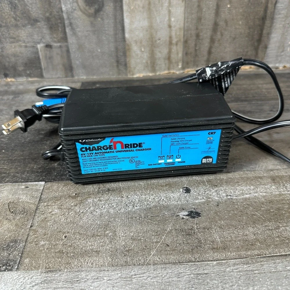 Schumacher Charge N Ride 6V /12V Universal Charger CR7 Fast Charge Ride On